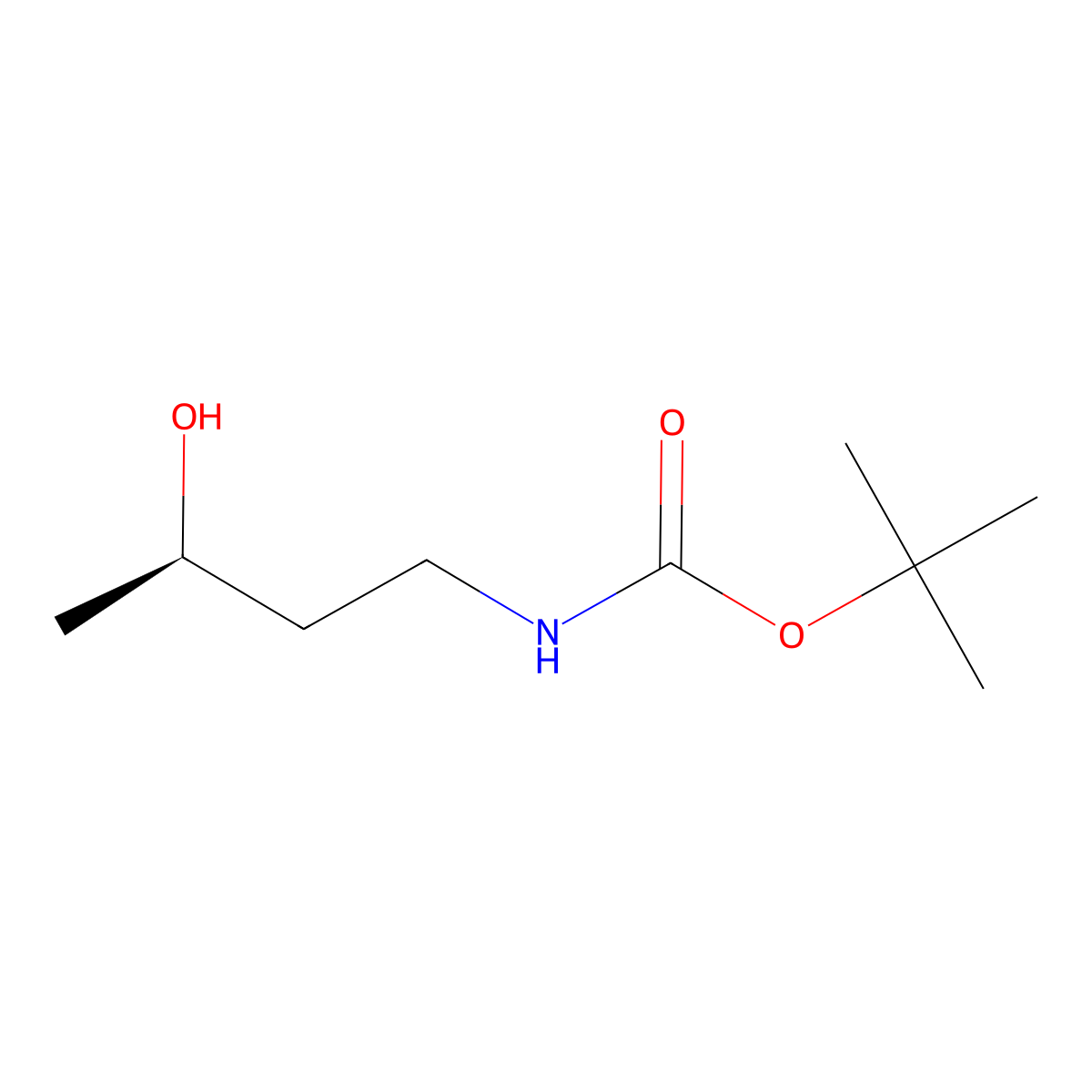 (R)-tert-Butyl (3-hydroxybutyl)carbamate molecular structure, CAS 1311369-01-3