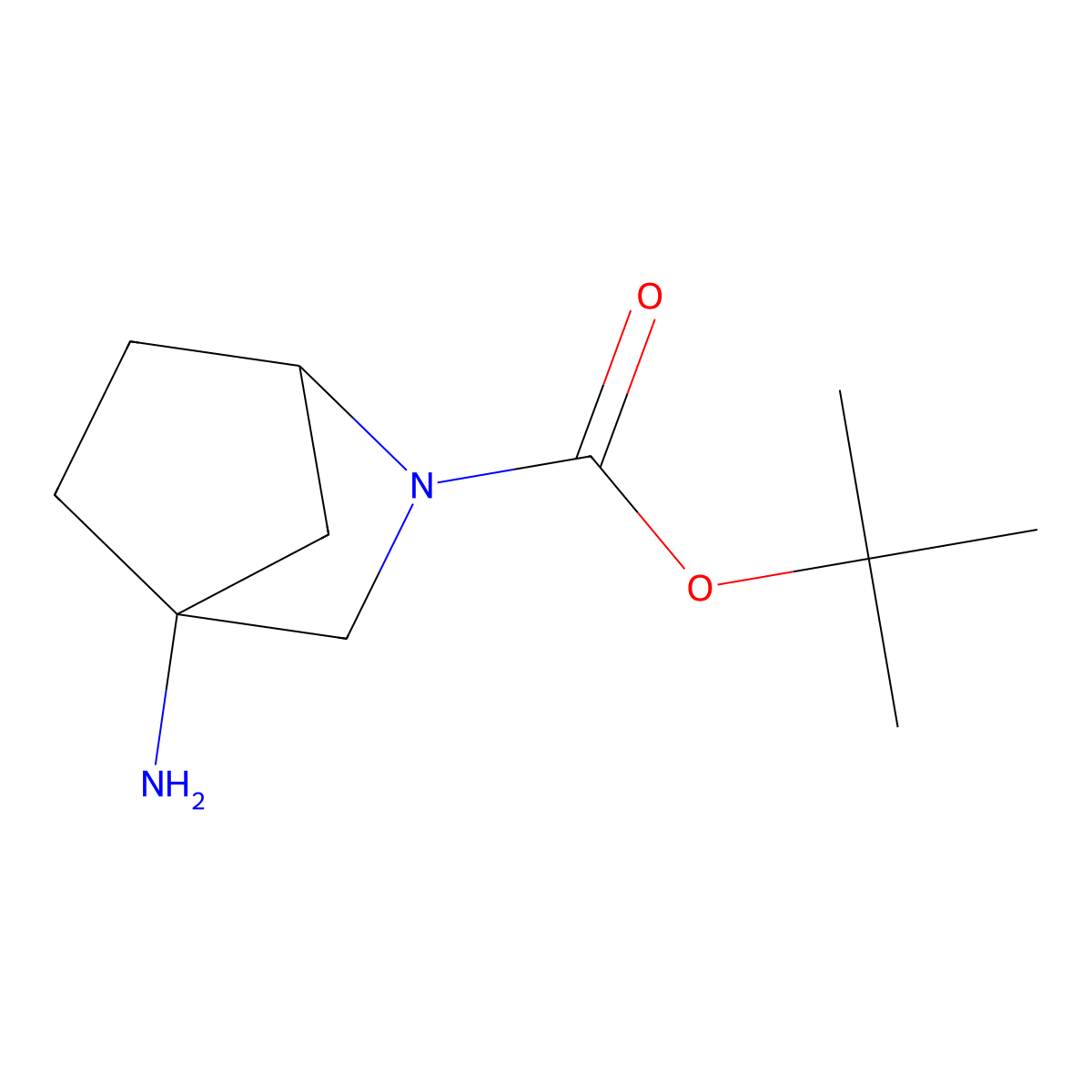 Tert-butyl 4-amino-2-azabicyclo[2.2.1]heptane-2-carboxylate molecular structure, CAS 1311390-88-1