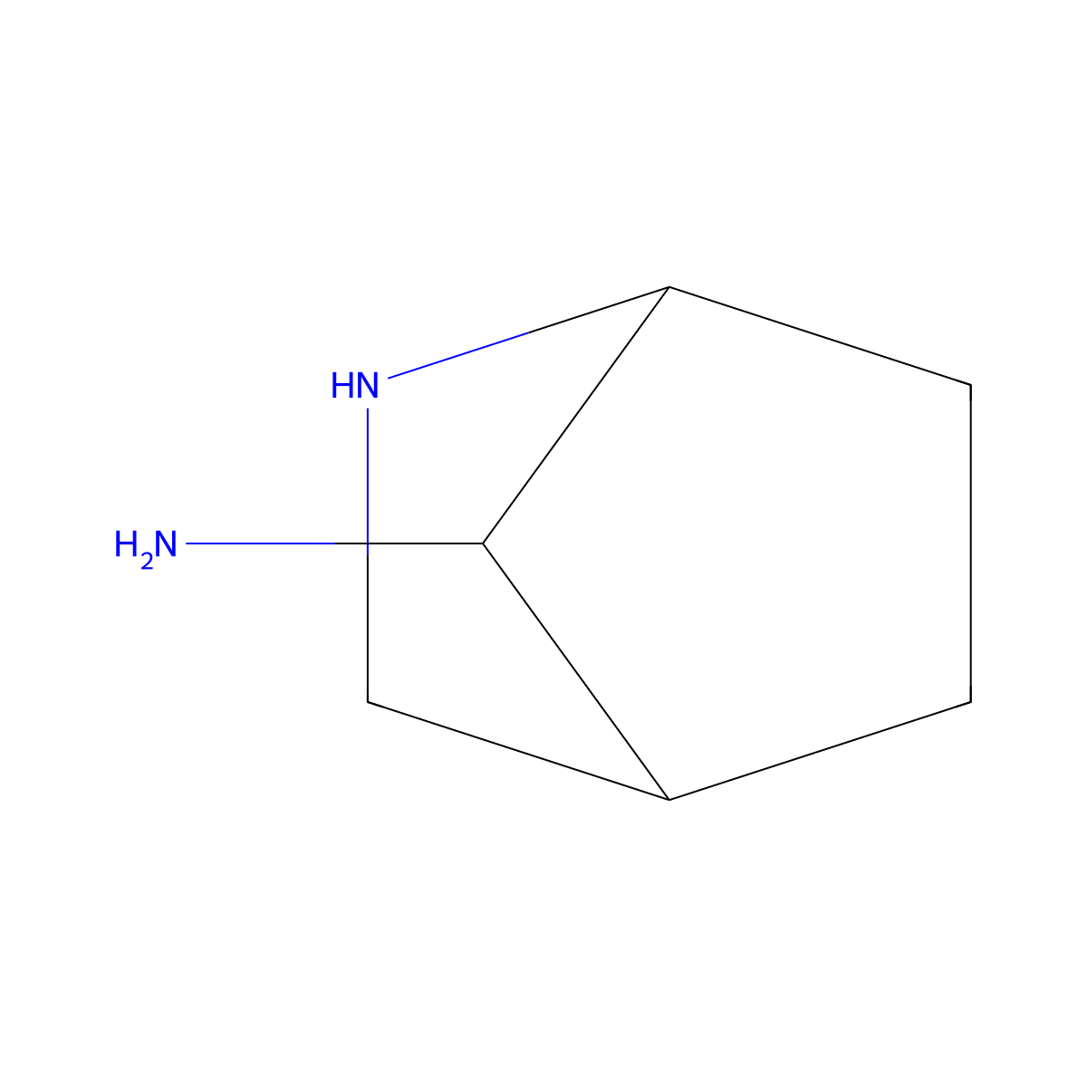 rac-(1R,4R,7R)-2-azabicyclo[2.2.1]heptan-7-amine molecular structure, CAS 1311391-23-7