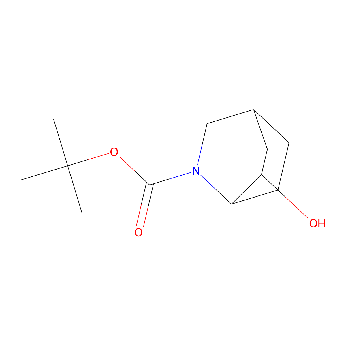 2-Boc-6-hydroxy-2-azabicyclo[2.2.2]octane molecular structure, CAS 1311391-25-9