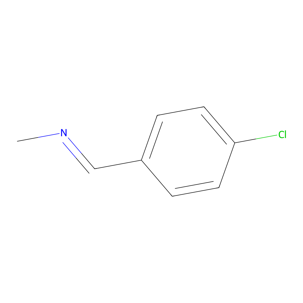 [(4-Chlorophenyl)methylidene](methyl)amine molecular structure, CAS 13114-22-2