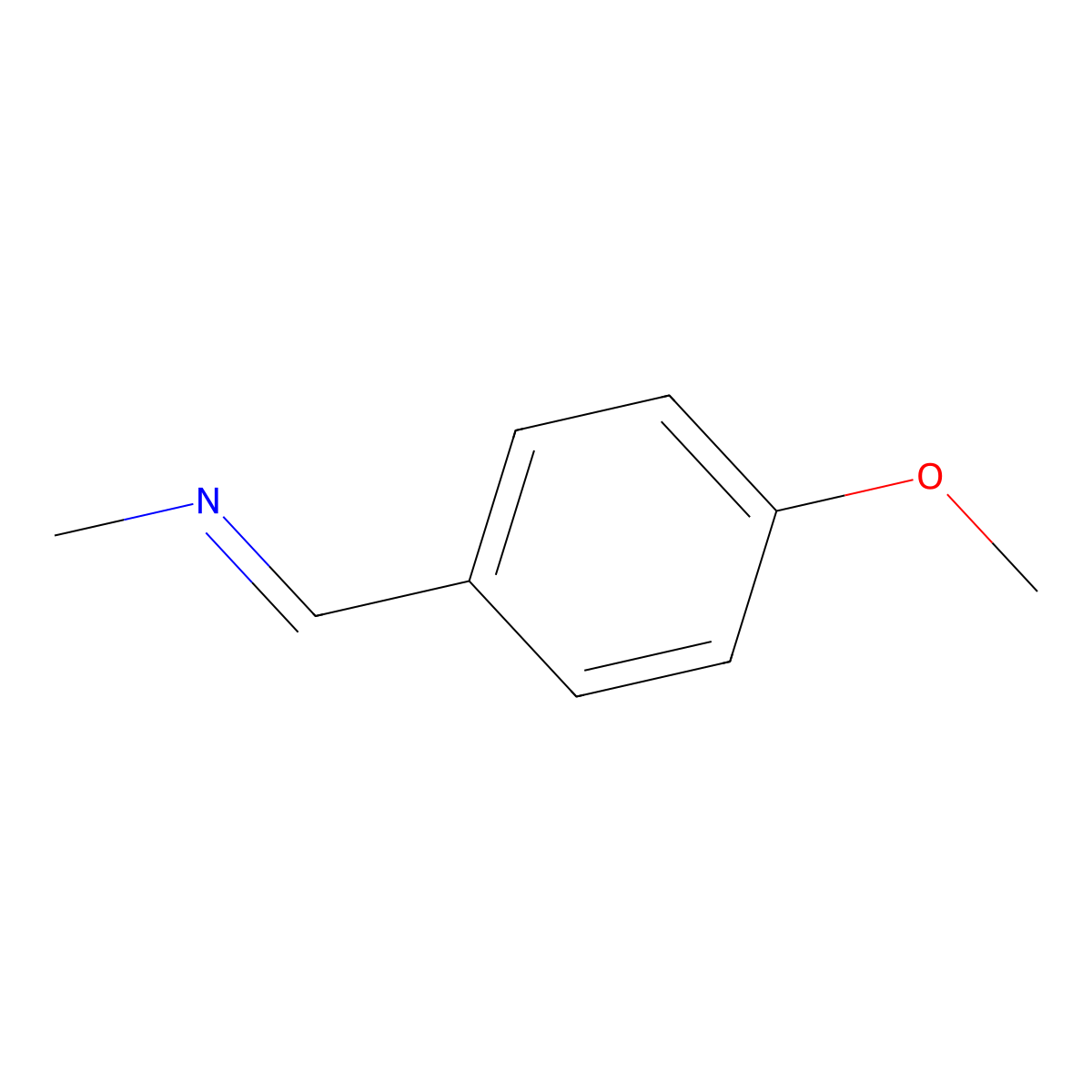 N-(4-methoxybenzylidene)methanamine molecular structure, CAS 13114-23-3
