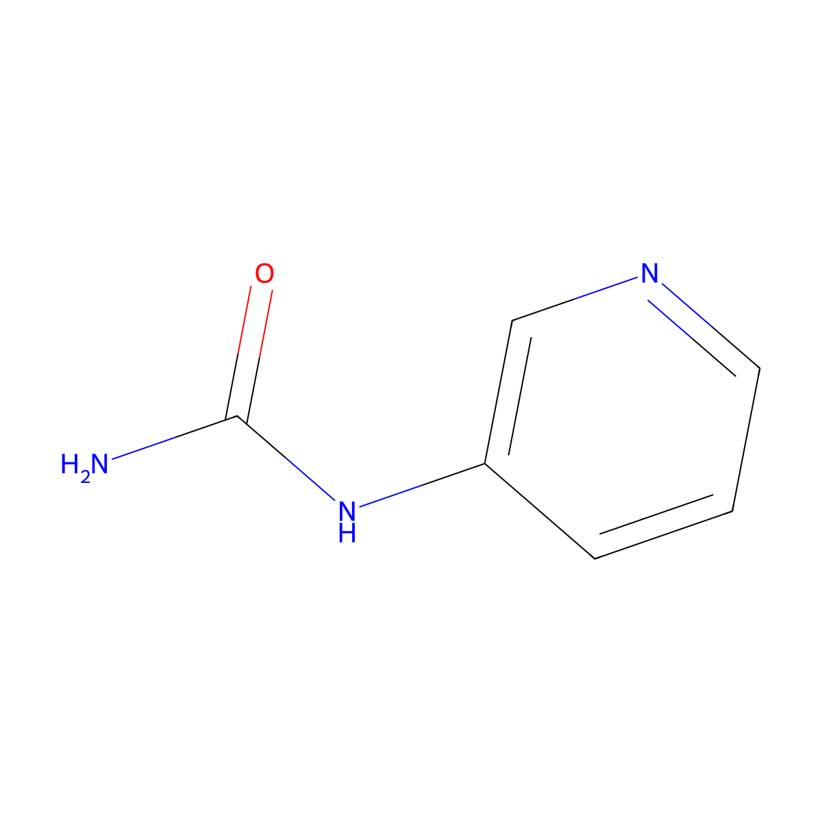 N-3-Pyridinylurea molecular structure, CAS 13114-65-3
