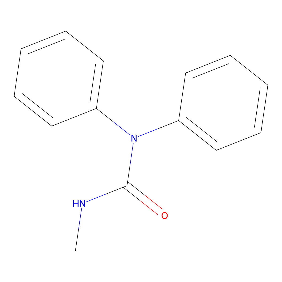 N-Methyl-N',N'-diphenylurea molecular structure, CAS 13114-72-2