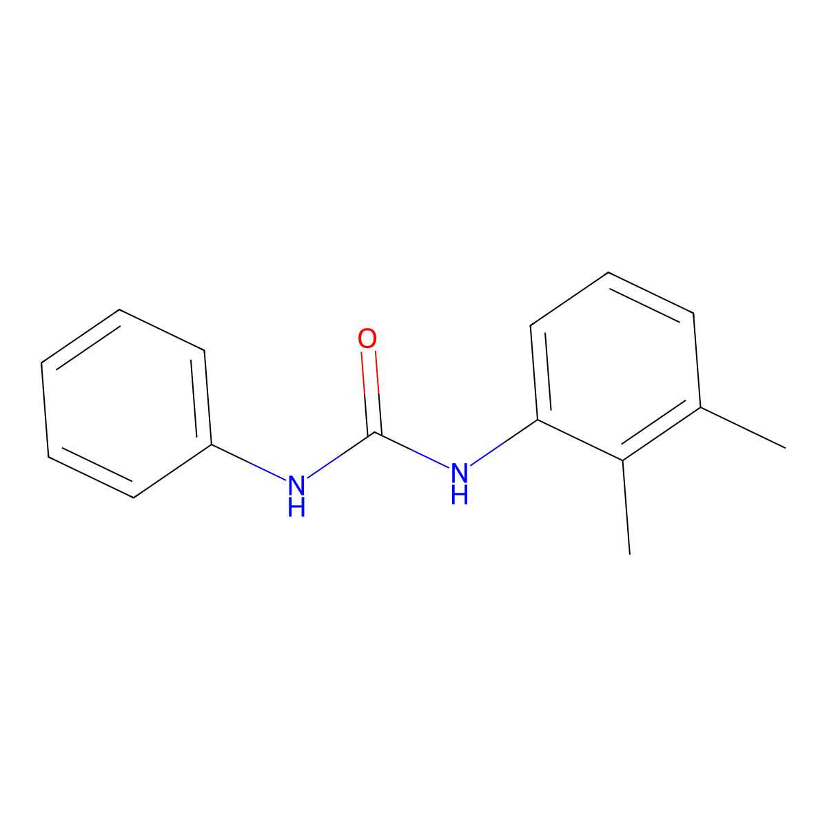 1-Phenyl-3-(2,3-xylyl)urea molecular structure, CAS 13114-76-6