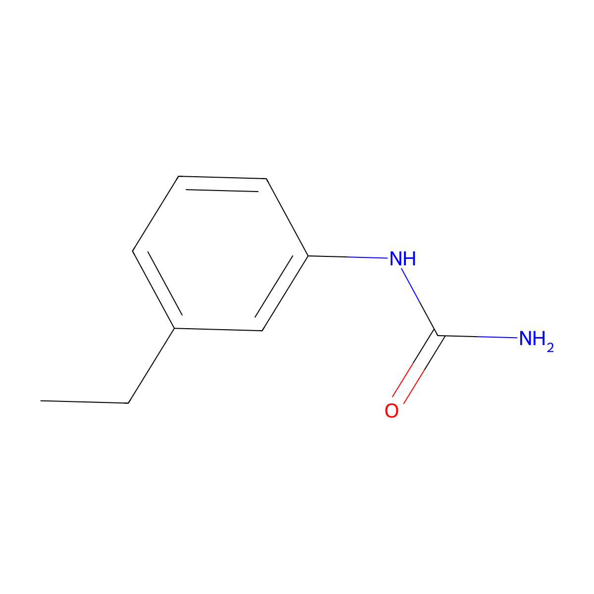 N-(3-Ethylphenyl)urea molecular structure, CAS 13114-80-2