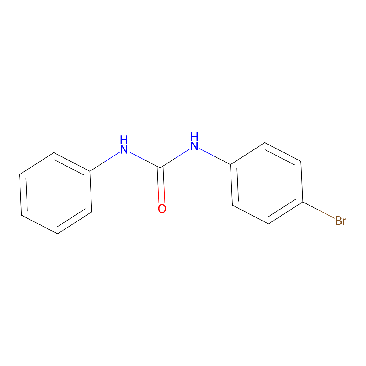 1-(4-Bromophenyl)-3-phenylurea molecular structure, CAS 13114-92-6