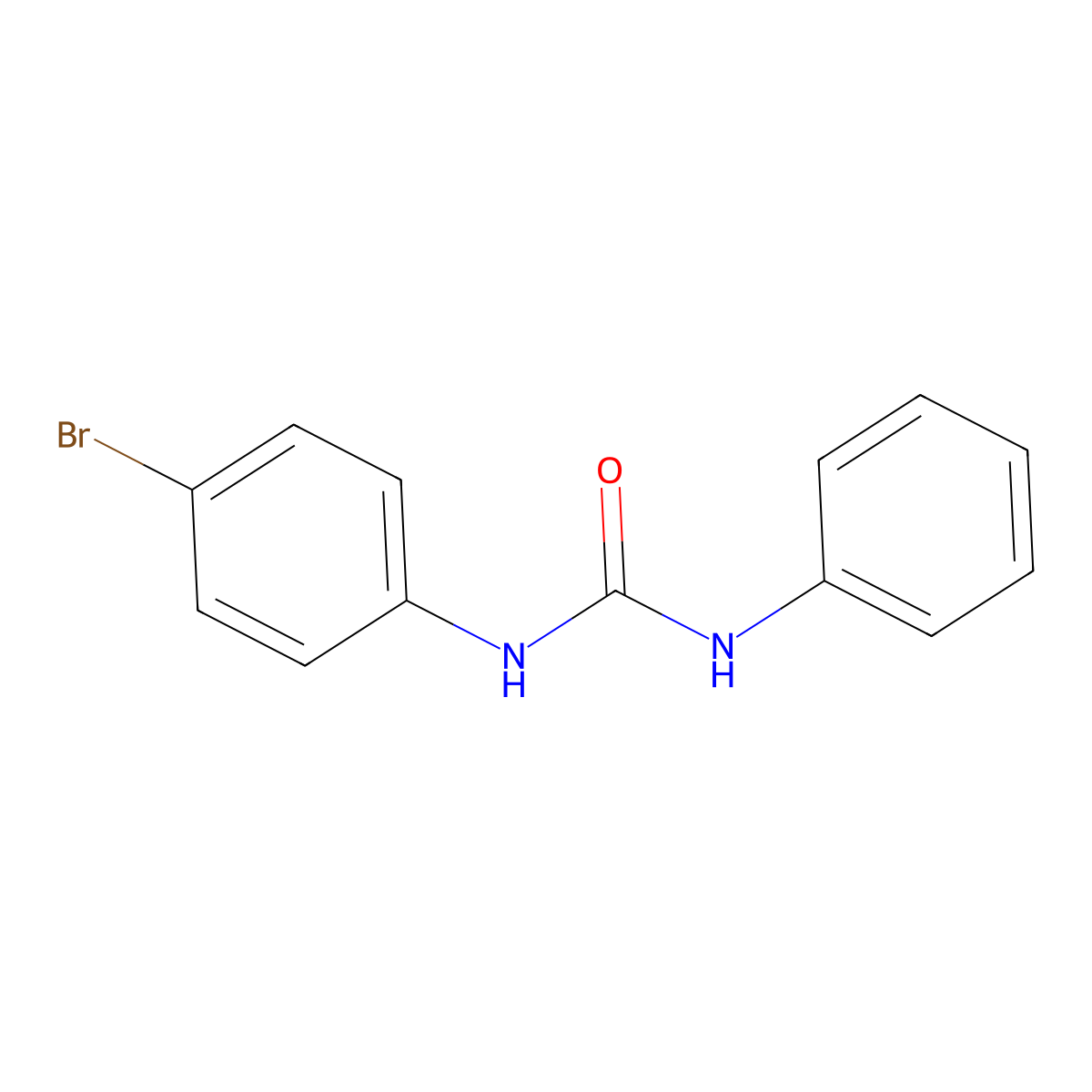1-(4-Bromophenyl)-3-phenylurea molecular structure, CAS 13114-92-6