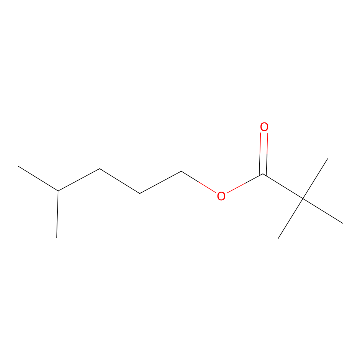 Isohexyl Neopentanoate molecular structure, CAS 131141-70-3