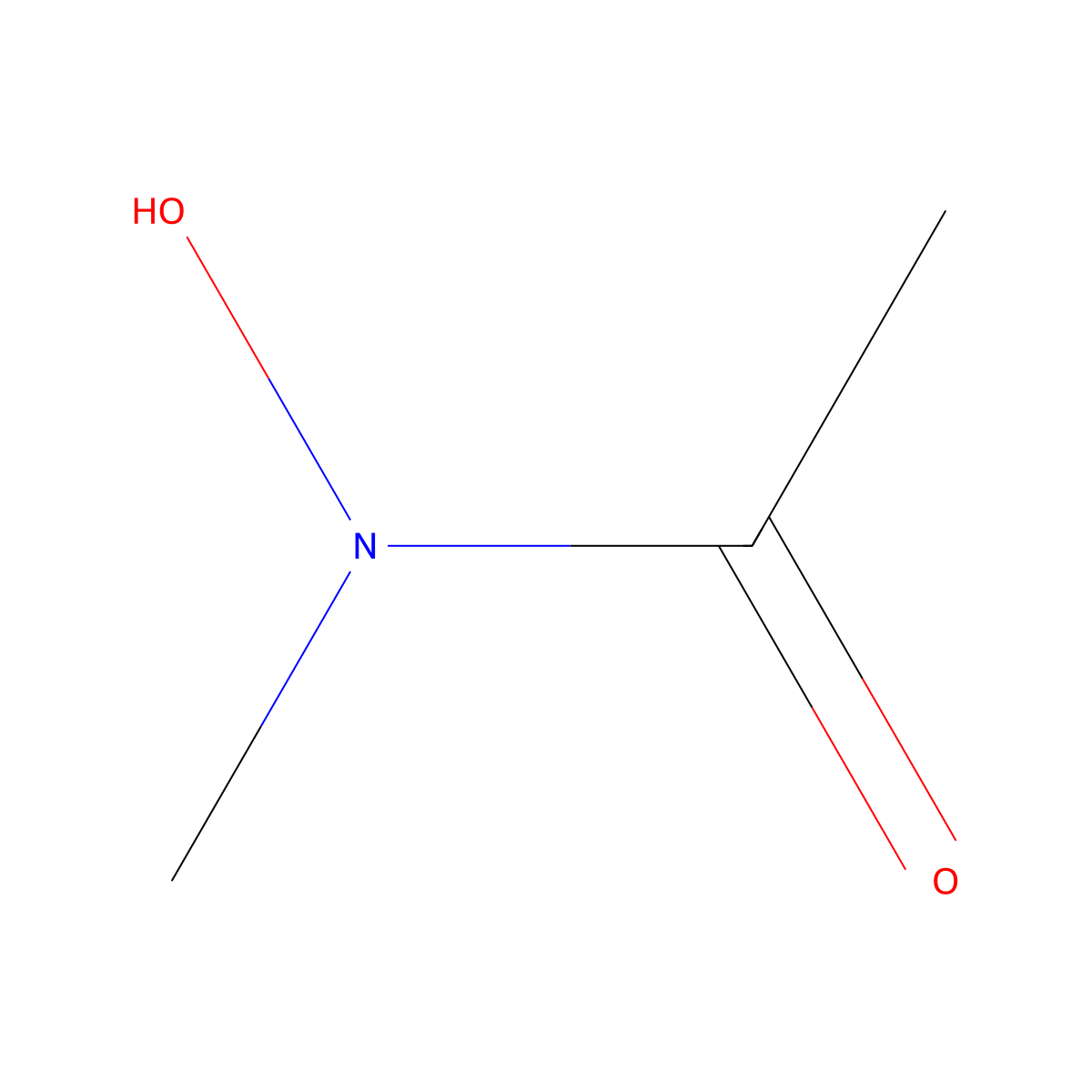 N-Methylacetohydroxamic acid molecular structure, CAS 13115-24-7
