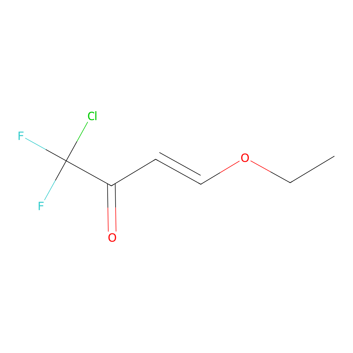(Z)-1-chloro-4-ethoxy-1,1-difluoro-3-buten-2-one molecular structure, CAS 131153-94-1