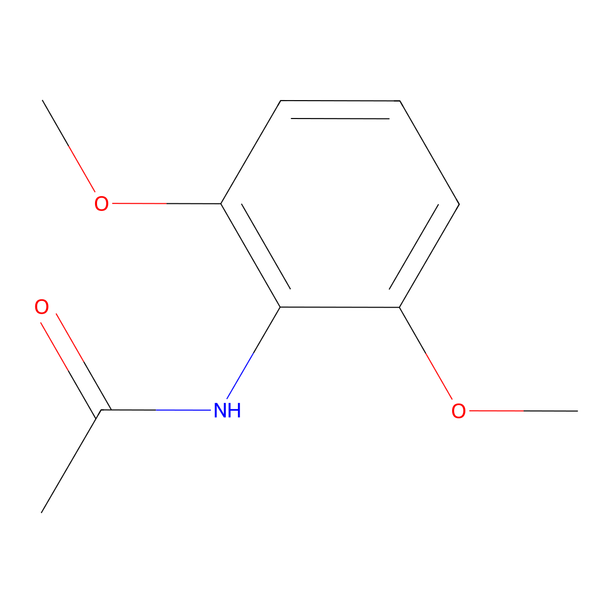 N-(2,6-Dimethoxyphenyl)acetamide molecular structure, CAS 131157-26-1
