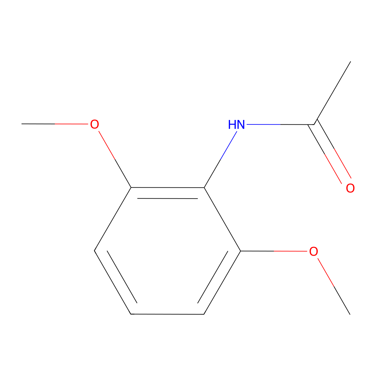 N-(2,6-Dimethoxyphenyl)acetamide molecular structure, CAS 131157-26-1