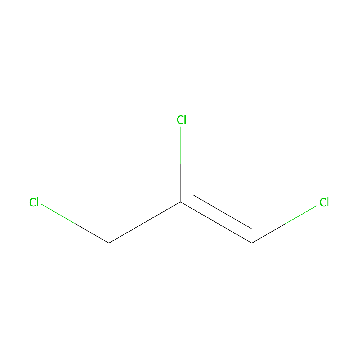 (1Z)-1,2,3-Trichloro-1-propene molecular structure, CAS 13116-57-9