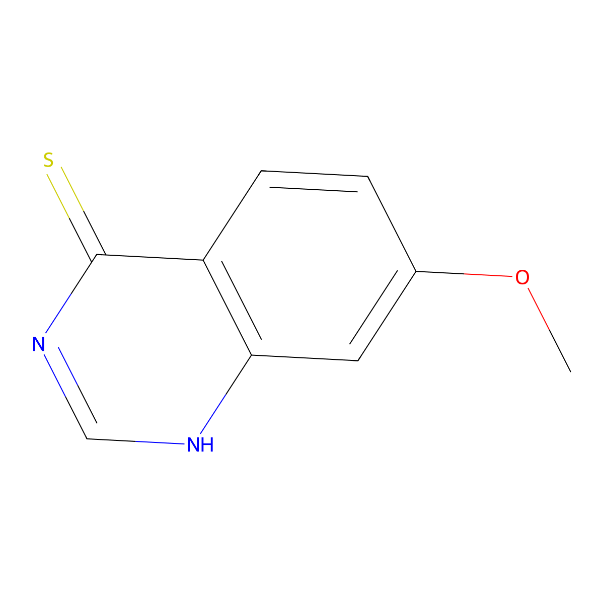 7-methoxy-1H-quinazoline-4-thione molecular structure, CAS 13116-86-4