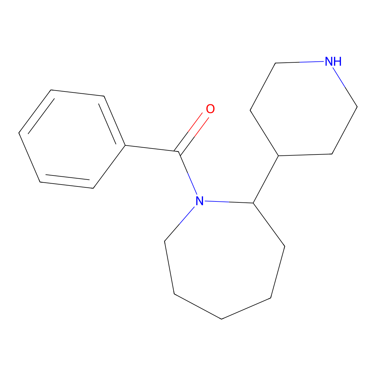 1-Benzoyl-2-(piperidin-4-yl)azepane molecular structure, CAS 1311676-03-5