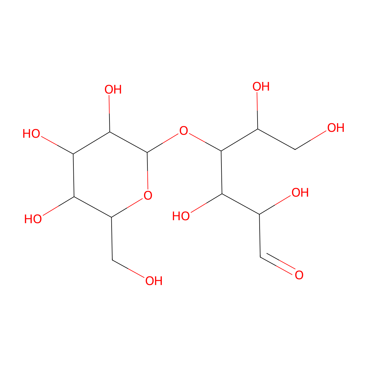 4-O-alpha-D-Galactopyranosyl-D-galactose molecular structure, CAS 13117-26-5