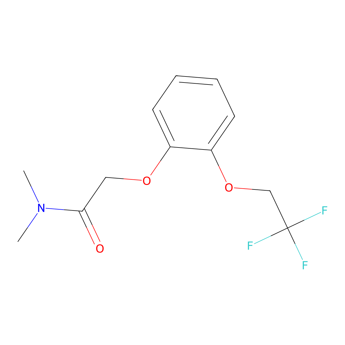 N,N-dimethyl-2-[2-(2,2,2-trifluoroethoxy)phenoxy]acetamide molecular structure, CAS 1311742-96-7