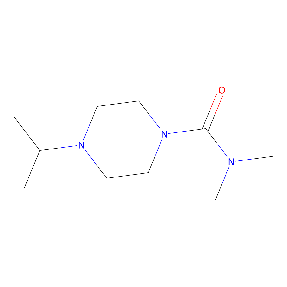 N,N-dimethyl-4-(propan-2-yl)piperazine-1-carboxamide molecular structure, CAS 1311746-75-4