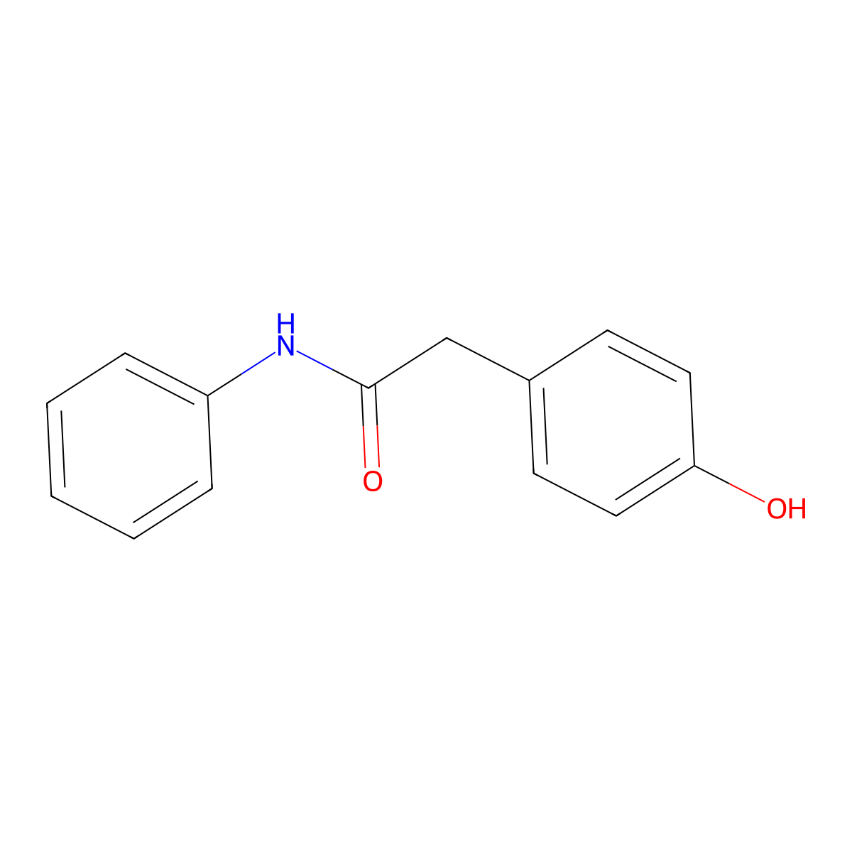 2-(4-Hydroxy-phenyl)-N-phenyl-acetamide molecular structure, CAS 131179-71-0