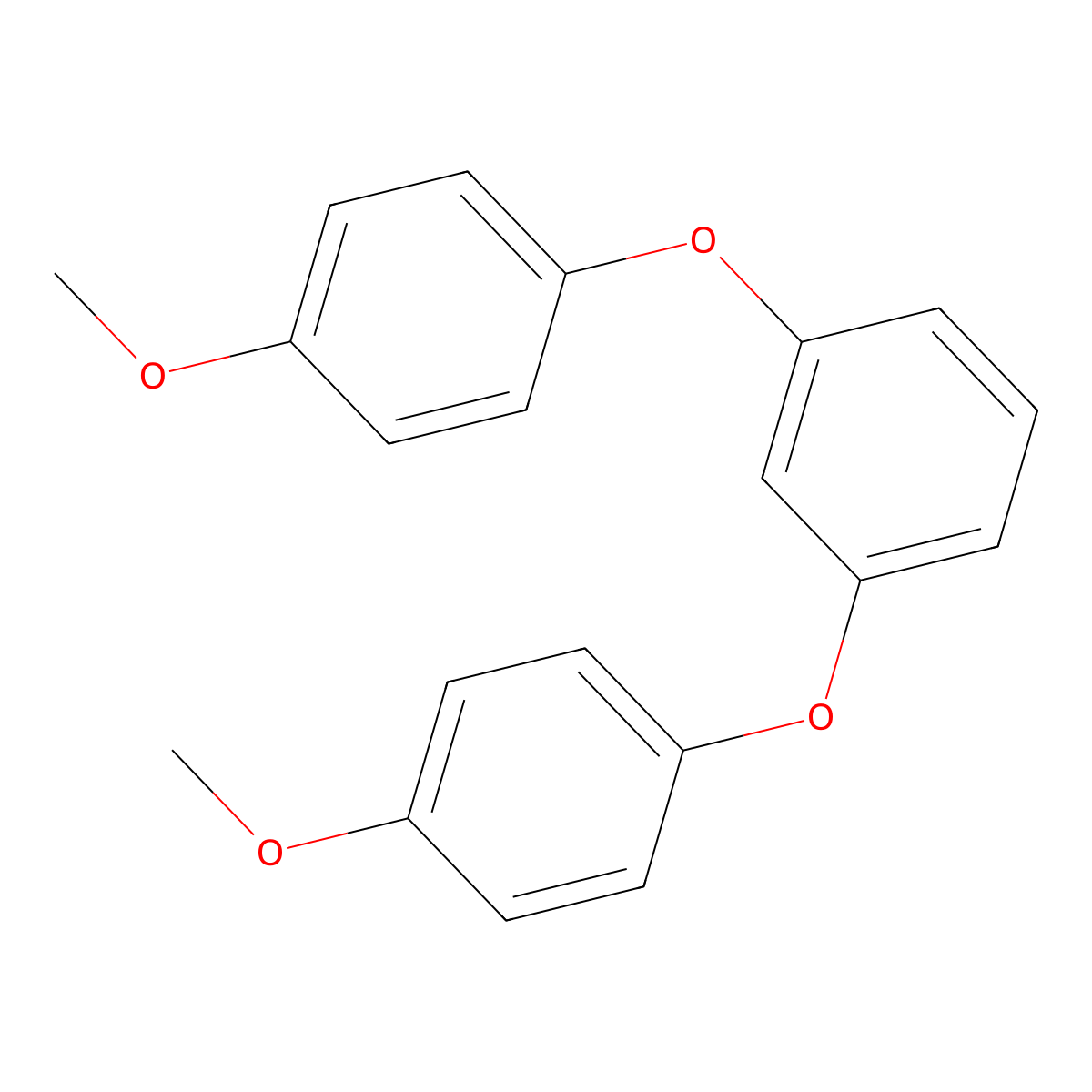 1,3-Bis(4-methoxyphenoxy)benzene molecular structure, CAS 13118-91-7