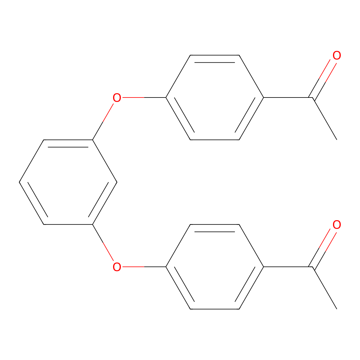 1-Acetyl-4-[3-(4-acetylphenoxy)phenoxy]benzene molecular structure, CAS 13118-92-8
