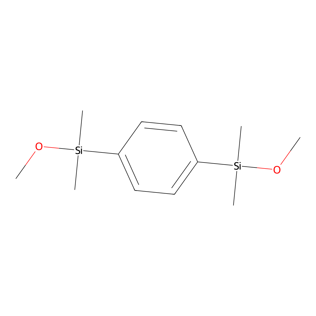 1,4-Bis(methoxydimethylsilyl)benzene molecular structure, CAS 131182-68-8