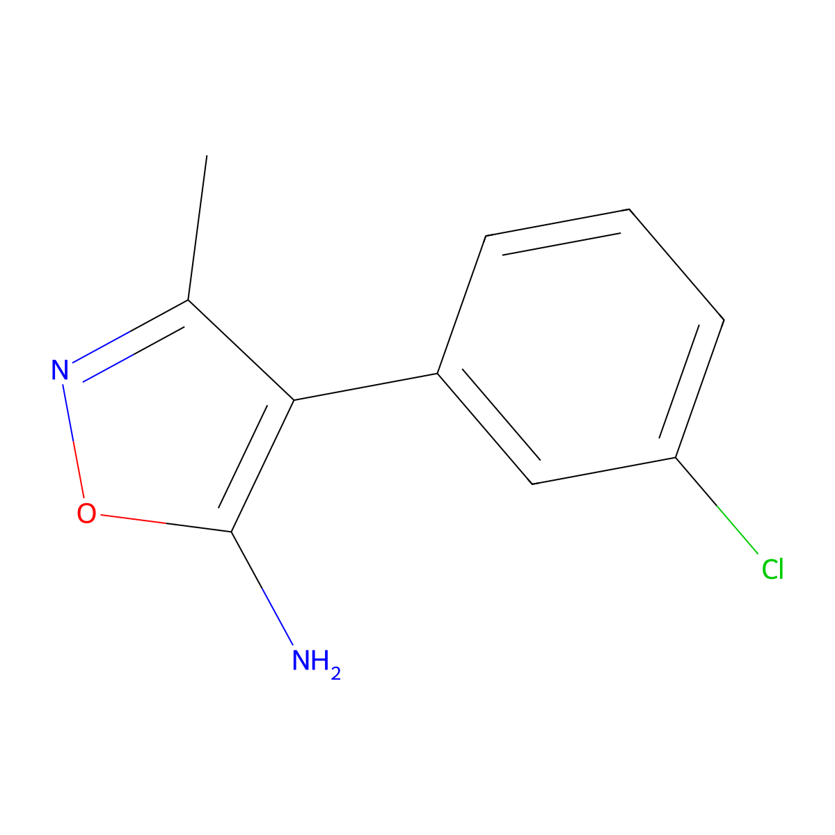 4-(3-Chlorophenyl)-3-methyl-2,5-dihydro-1,2-oxazol-5-imine molecular structure, CAS 1311856-66-2