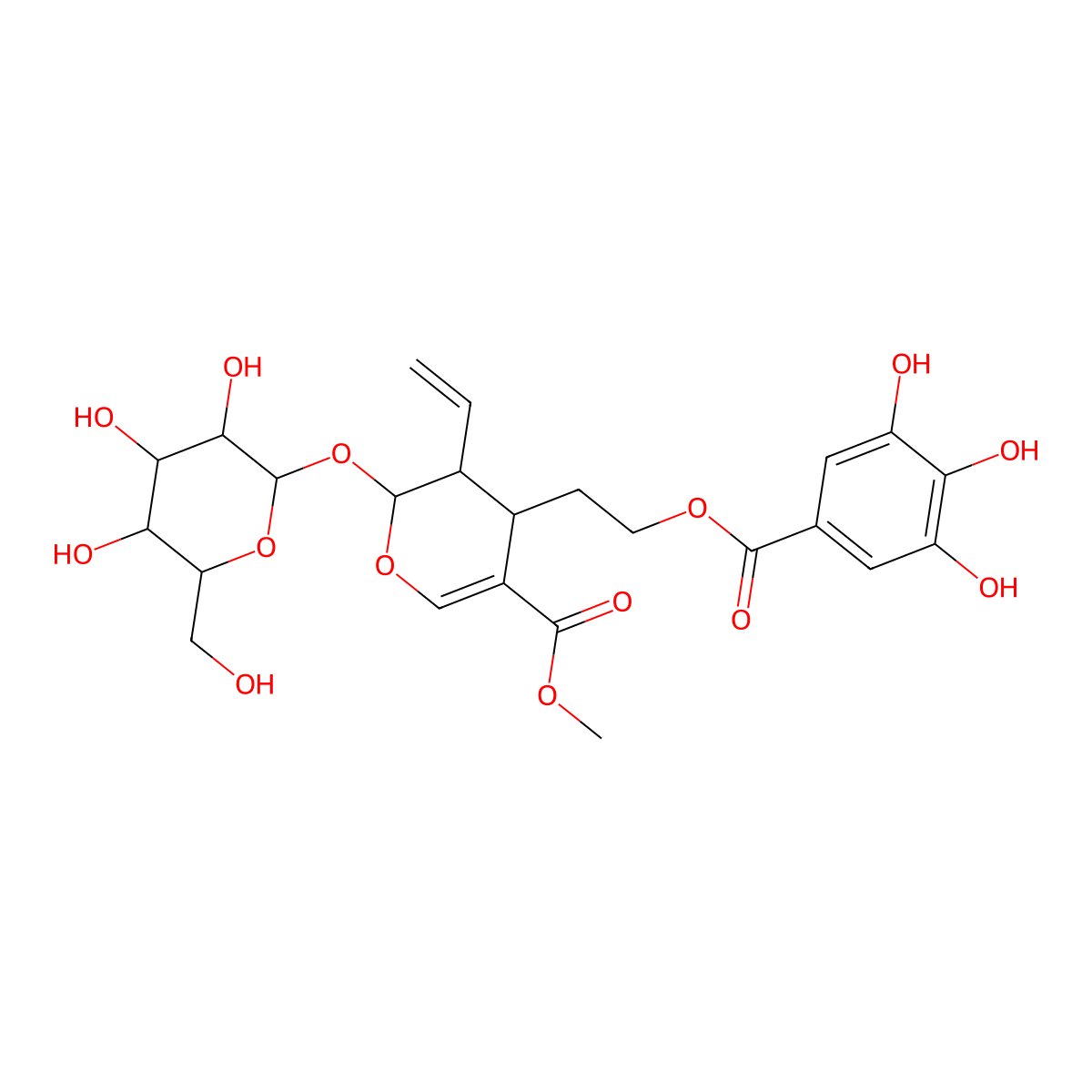 Cornuside molecular structure, CAS 131189-57-6