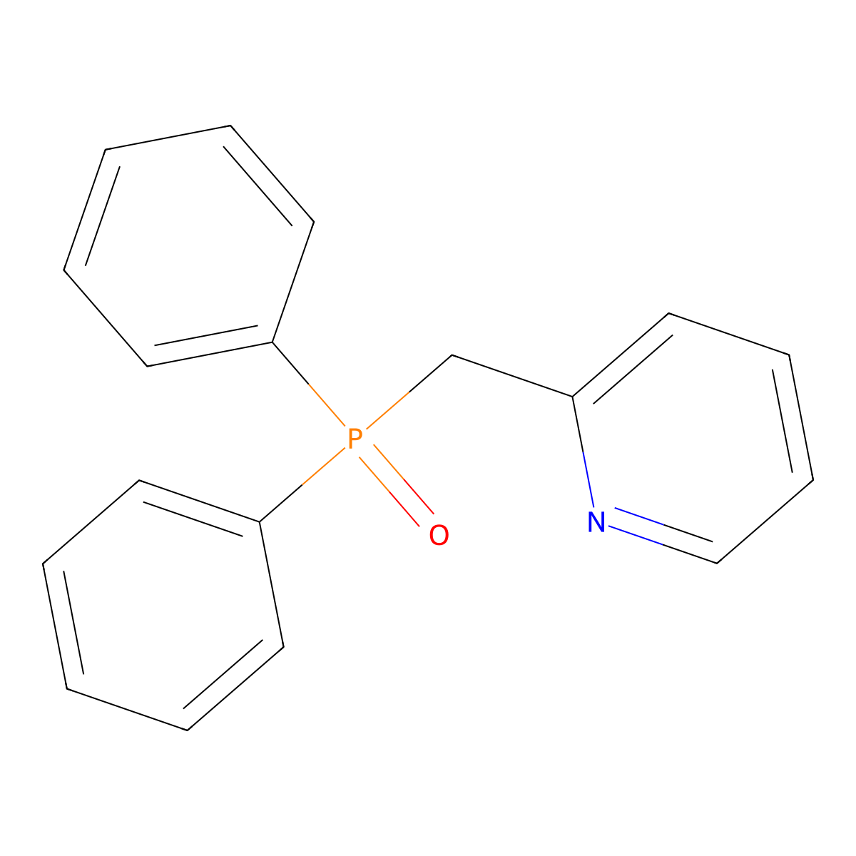 2-[(Diphenylphosphoryl)methyl]pyridine molecular structure, CAS 13119-80-7