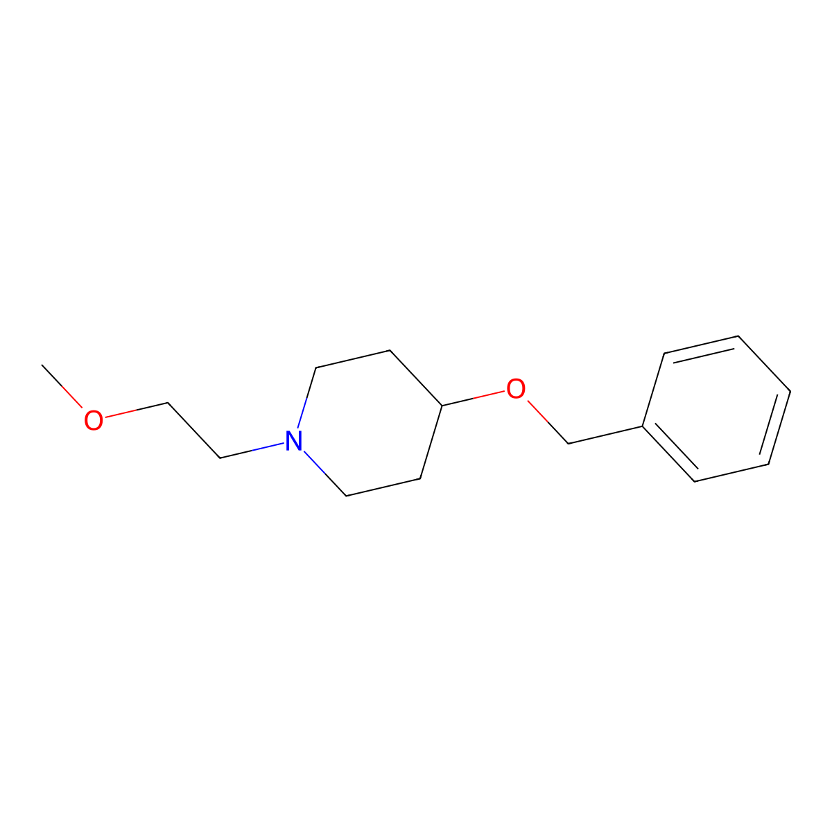 4-(Benzyloxy)-1-(2-methoxyethyl)piperidine molecular structure, CAS 1311910-82-3