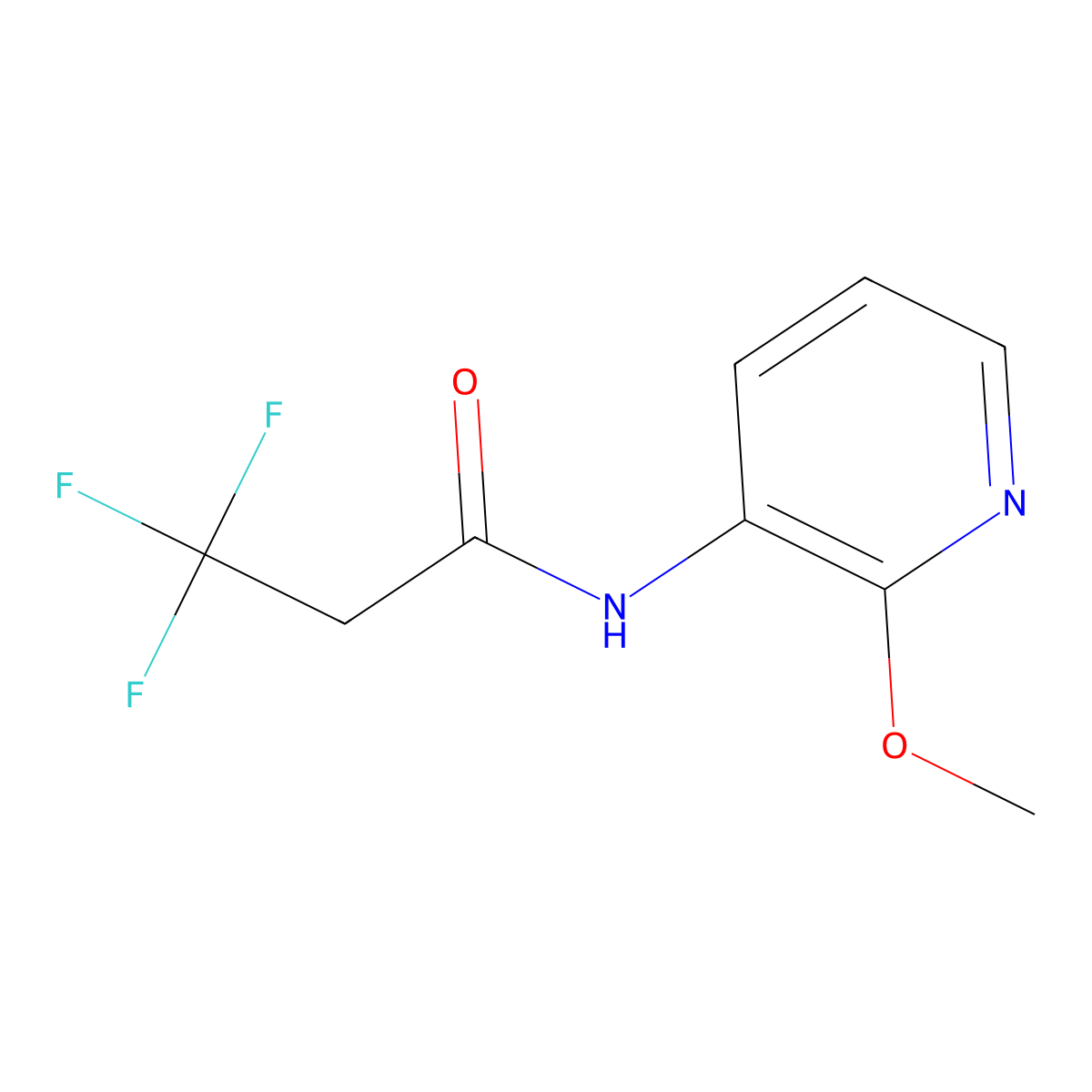 3,3,3-trifluoro-N-(2-methoxypyridin-3-yl)propanamide molecular structure, CAS 1311950-60-3