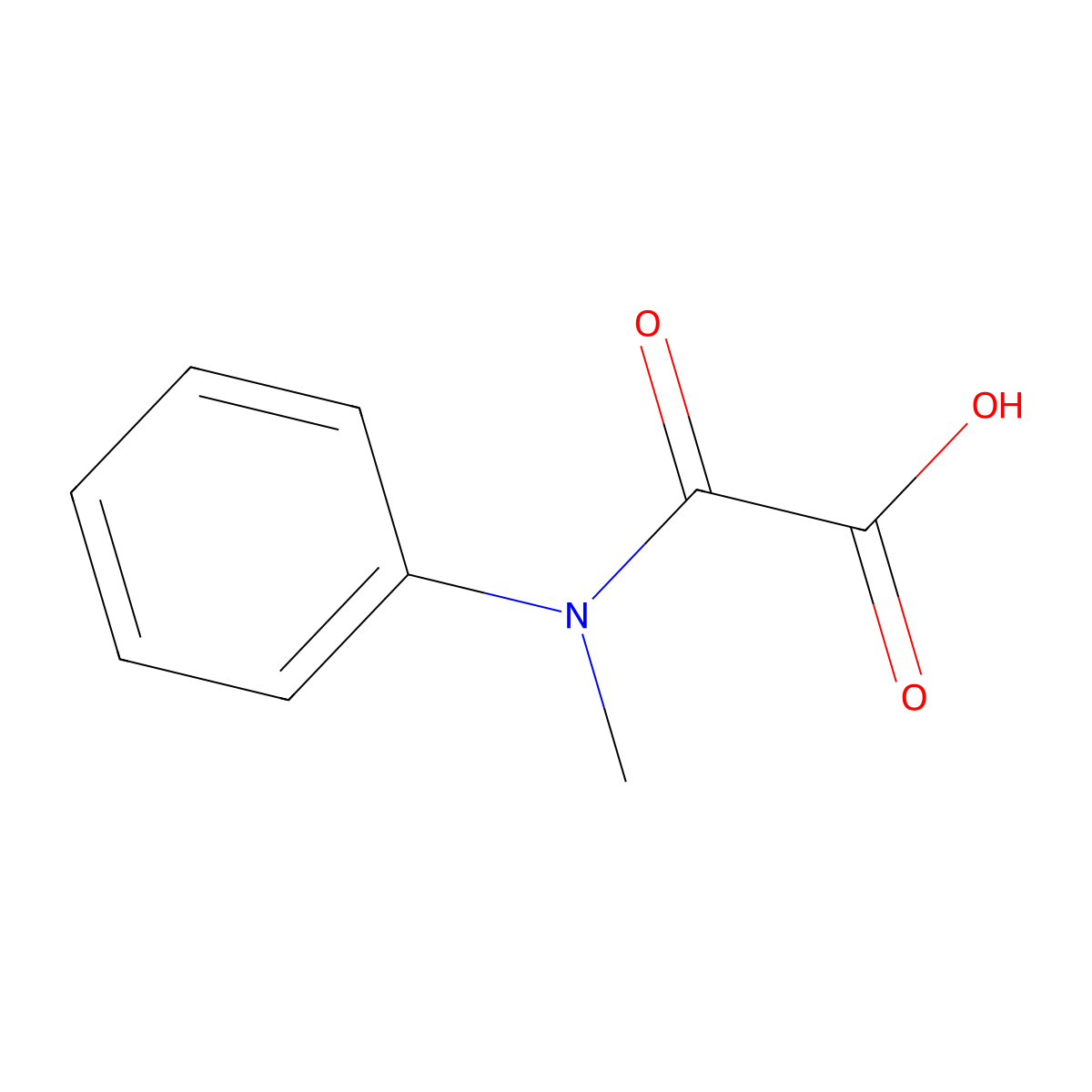 [Methyl(phenyl)amino](oxo)acetic acid molecular structure, CAS 13120-33-7