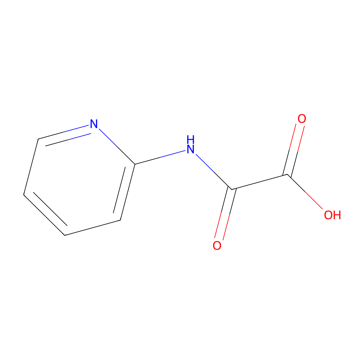 N-(2-Pyridyl)oxamic acid molecular structure, CAS 13120-39-3