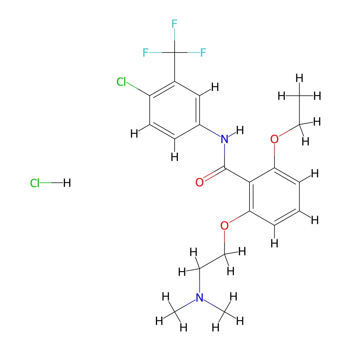 YF-2 hydrochloride molecular structure, CAS 1312005-62-1