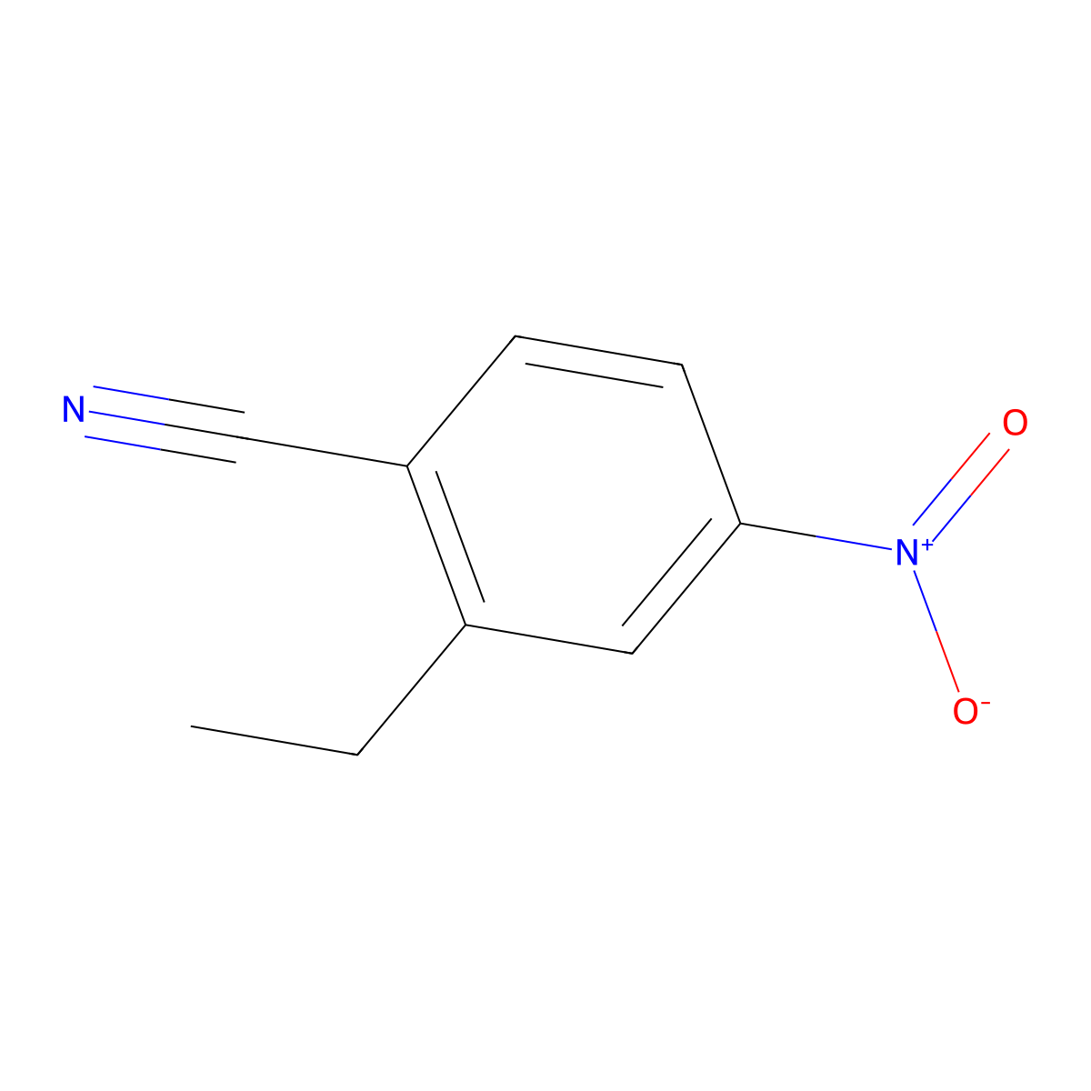 2-Ethyl-4-nitrobenzonitrile molecular structure, CAS 1312008-58-4