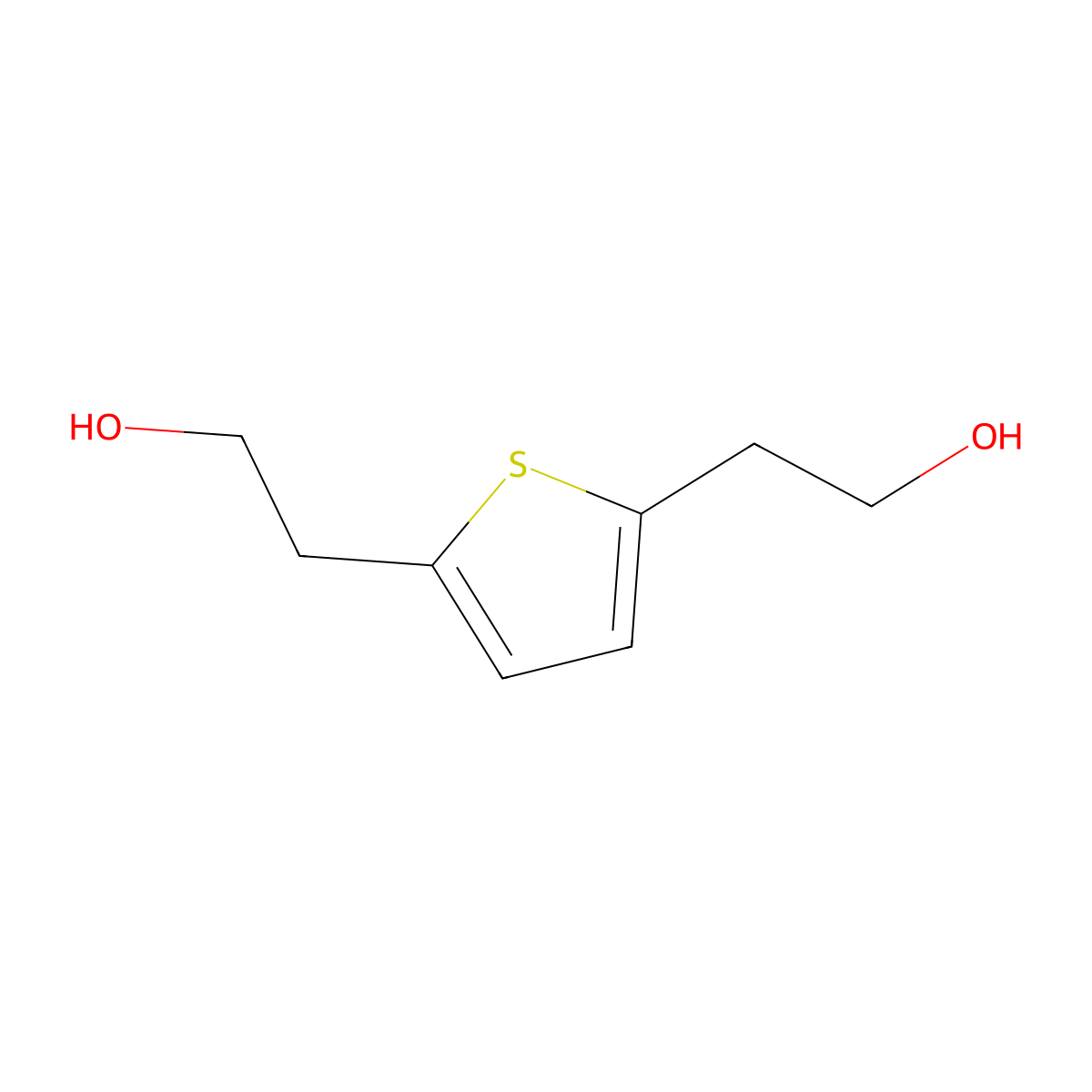 2,5-Thiophenediethanol molecular structure, CAS 131202-62-5