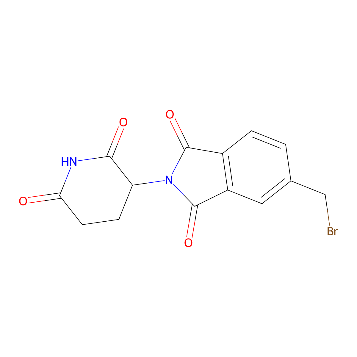 5-(Bromomethyl)-2-(2,6-dioxopiperidin-3-yl)isoindoline-1,3-dione molecular structure, CAS 1312023-72-5