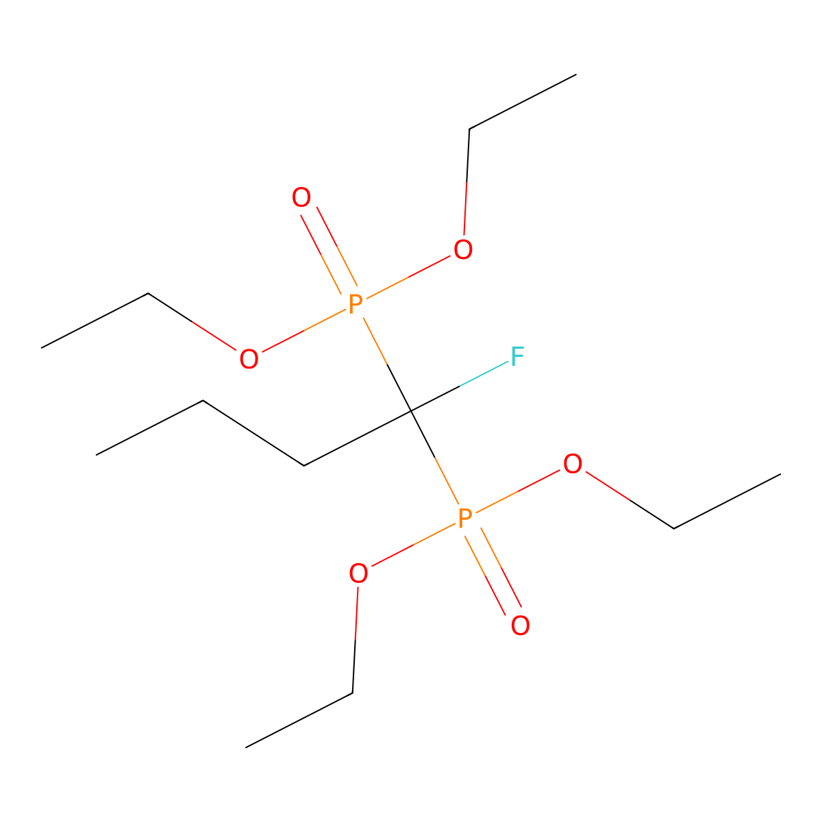Tetraethyl (1-fluorobutane-1,1-diyl)bis(phosphonate) molecular structure, CAS 1312032-27-1