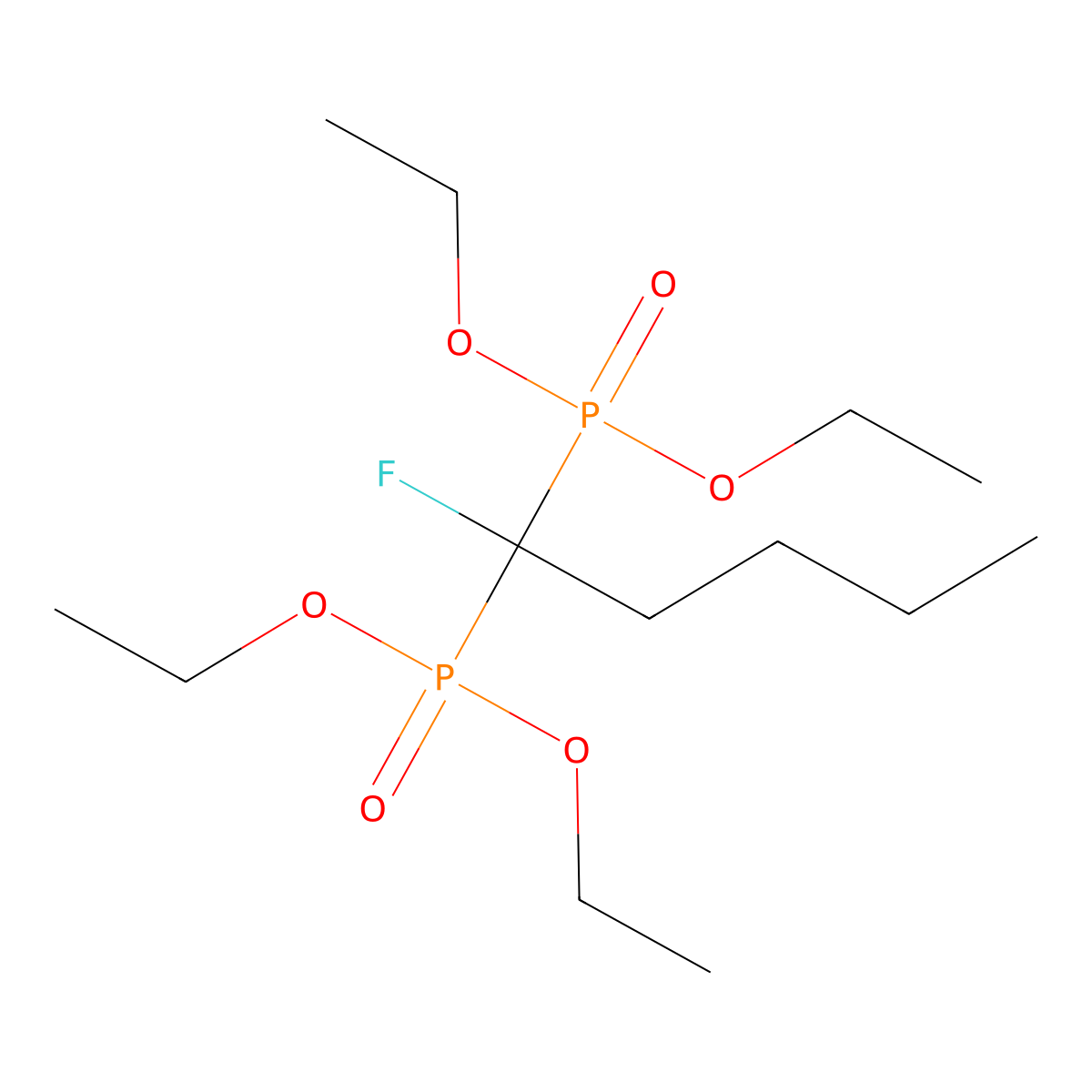 Tetraethyl (1-fluoropentane-1,1-diyl)bis(phosphonate) molecular structure, CAS 1312032-30-6