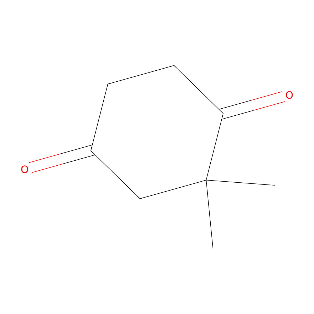 2,2-Dimethylcyclohexane-1,4-dione molecular structure, CAS 131206-72-9