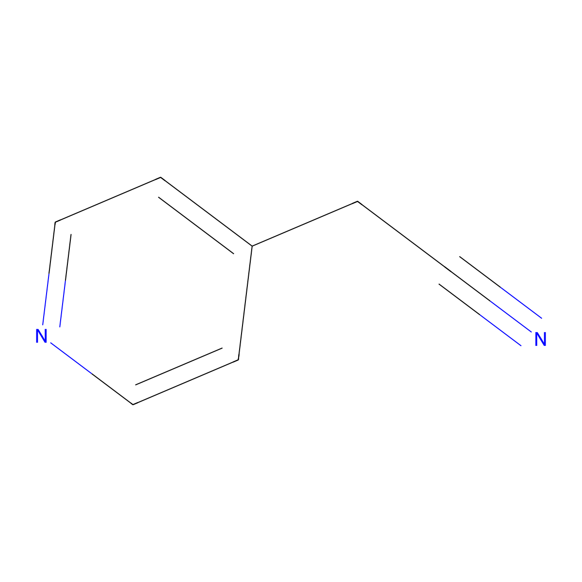 2-(Pyridin-4-yl)acetonitrile molecular structure, CAS 13121-99-8