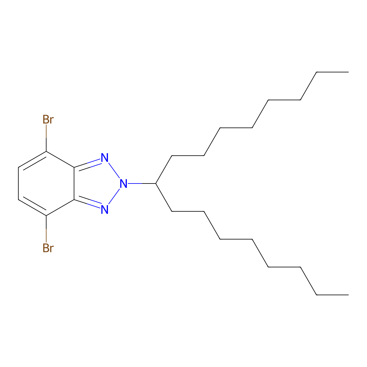 4,7-Dibromo-2-(heptadecan-9-yl)-2H-benzo[d][1,2,3]triazole molecular structure, CAS 1312118-15-2