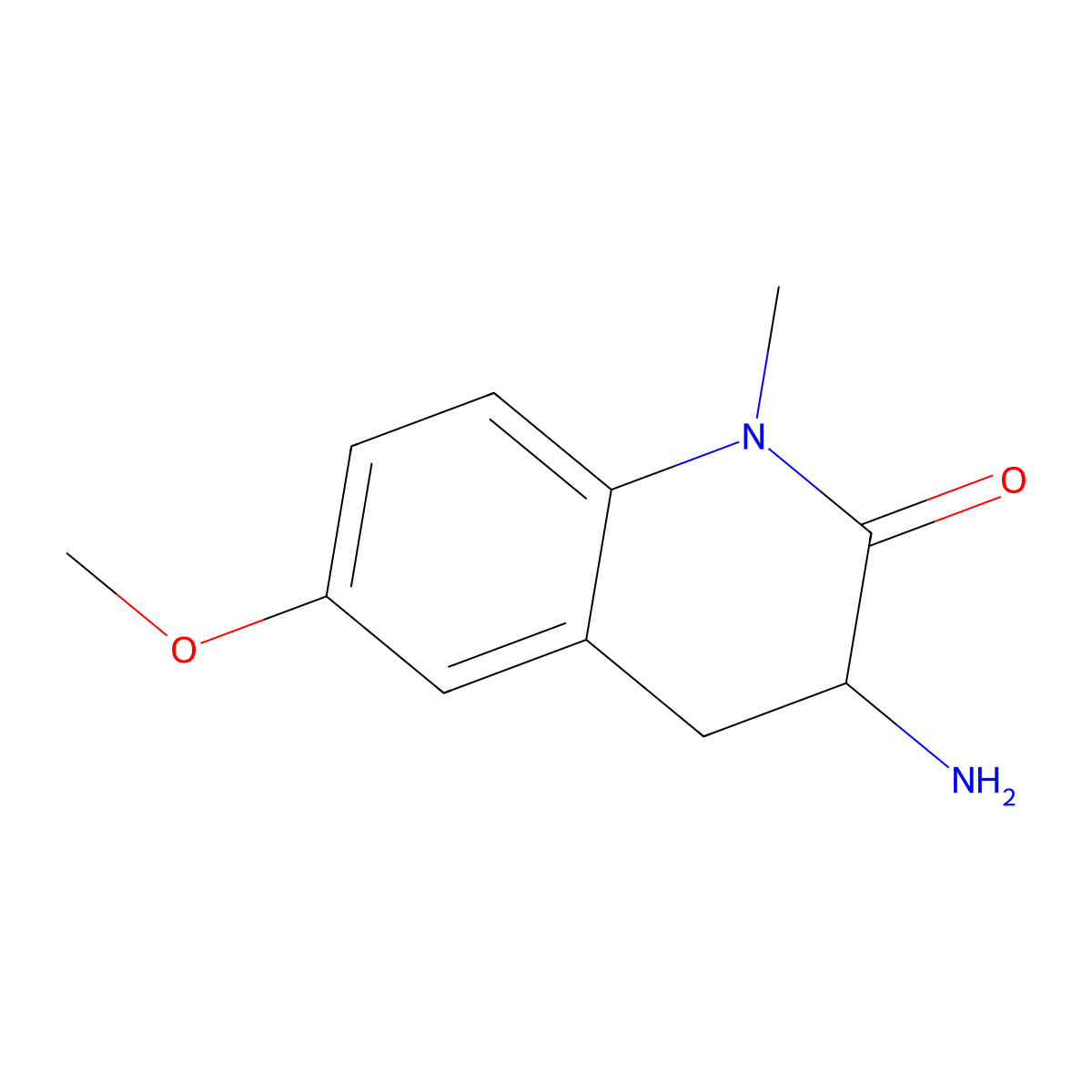 3-Amino-6-methoxy-1-methyl-3,4-dihydroquinolin-2(1H)-one molecular structure, CAS 1312131-67-1