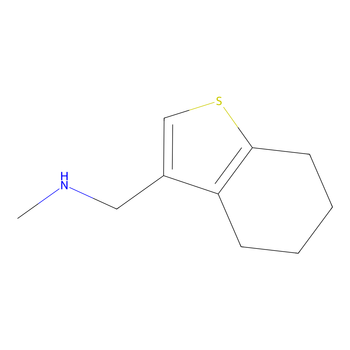 n-Methyl-1-(4,5,6,7-tetrahydrobenzo[b]thiophen-3-yl)methanamine molecular structure, CAS 1312132-21-0