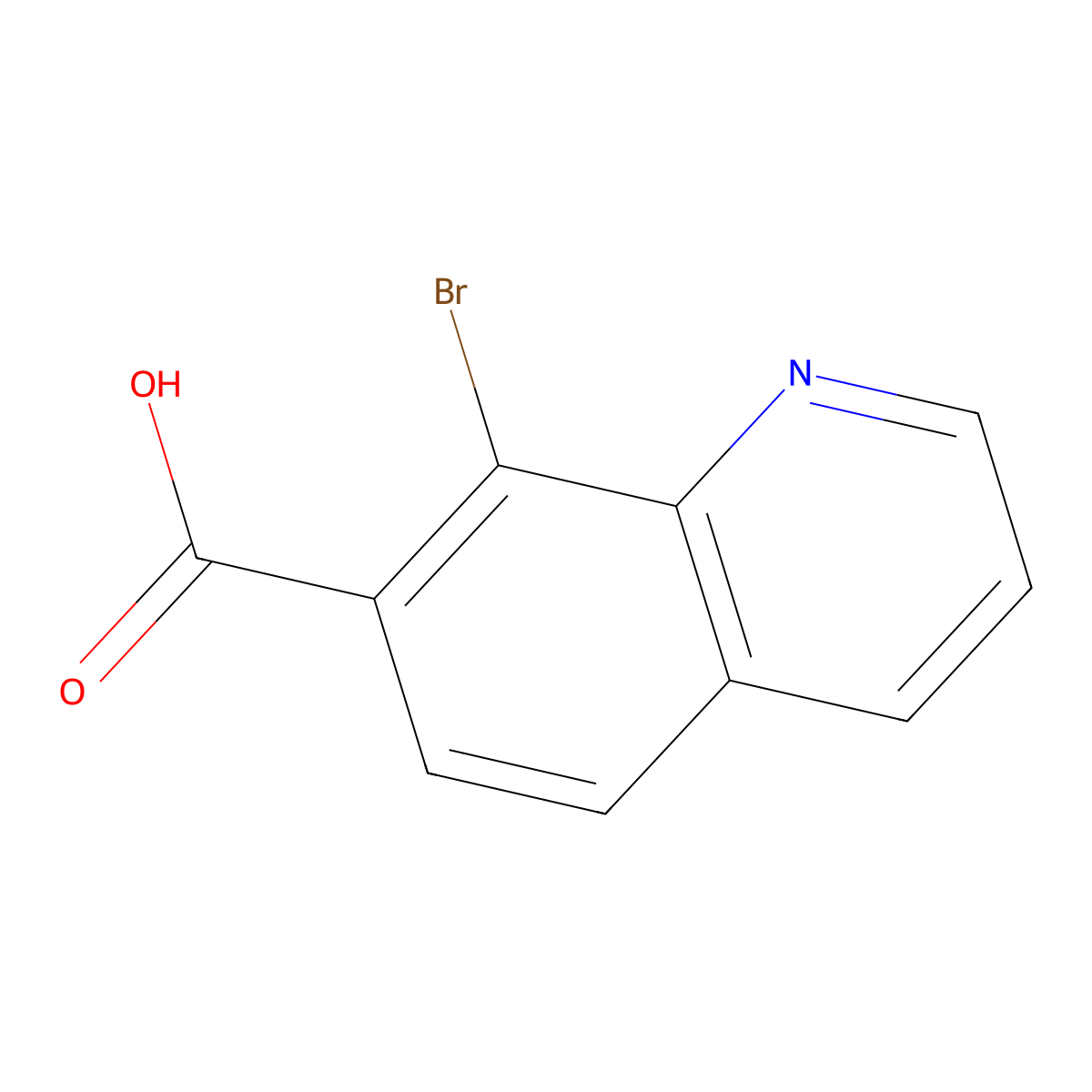 8-Bromoquinoline-7-carboxylic acid molecular structure, CAS 1312134-45-4