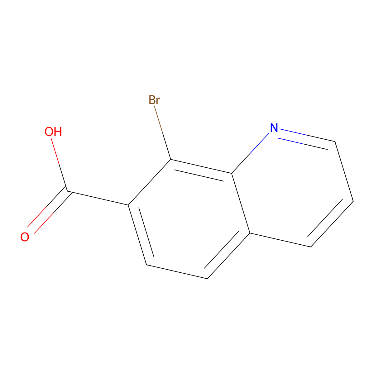 8-Bromoquinoline-7-carboxylic acid molecular structure, CAS 1312134-45-4