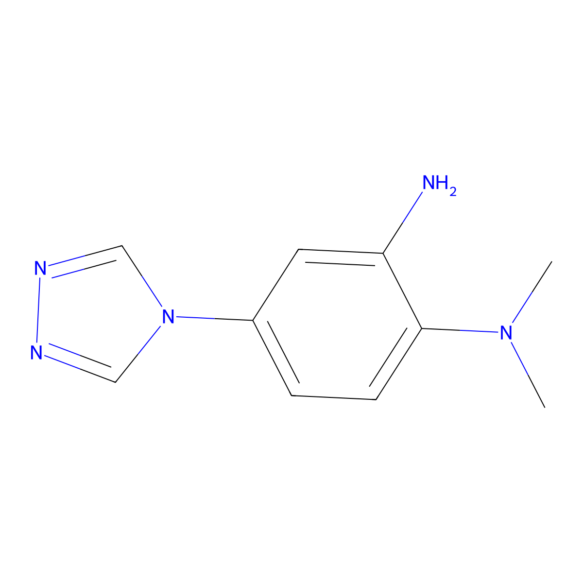 N~1~,N~1~-dimethyl-4-(4H-1,2,4-triazol-4-yl)benzene-1,2-diamine molecular structure, CAS 1312137-45-3