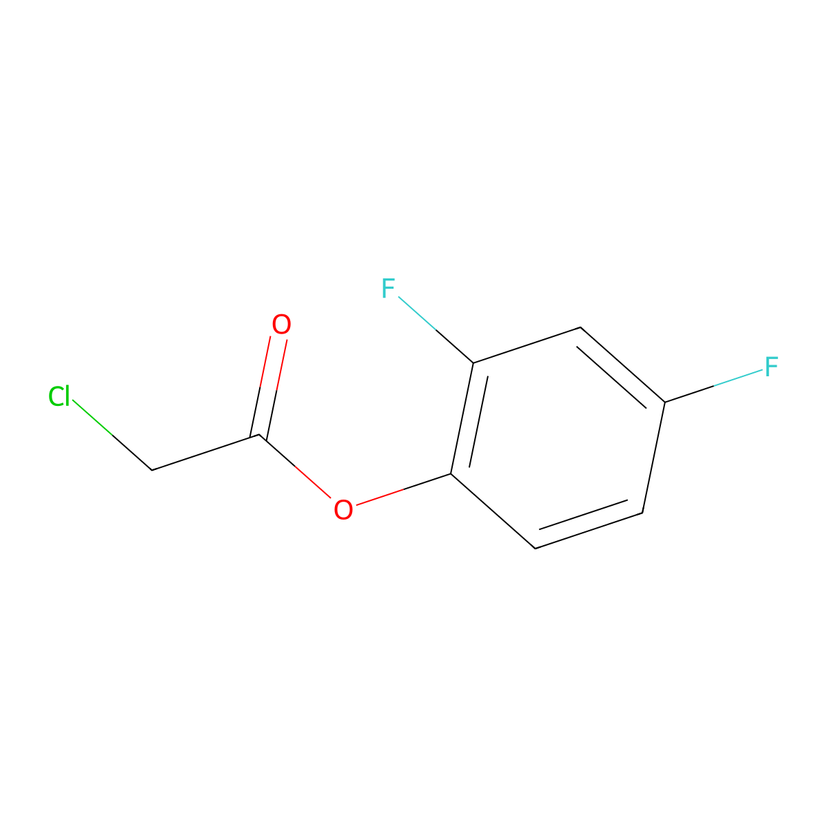 2,4-Difluorophenyl 2-chloroacetate molecular structure, CAS 1312137-54-4