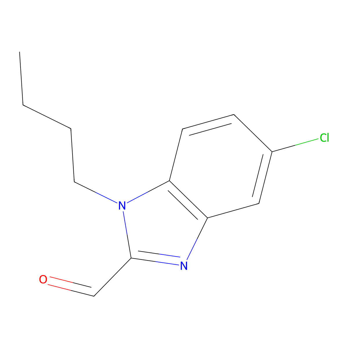 1-Butyl-5-chloro-1H-benzo[d]imidazole-2-carbaldehyde molecular structure, CAS 1312137-70-4